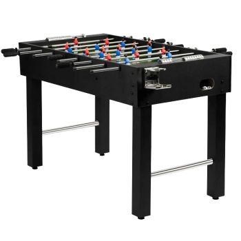 Stół do piłkarzyków piłkarski płyta MDF DUŻY CZARNY